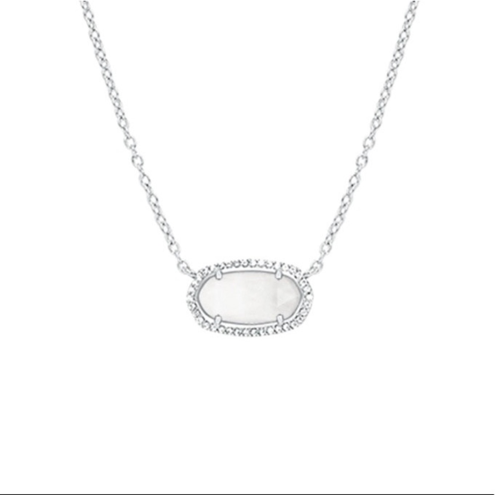 Kendra Scott Elisa Lux Necklace in Clear Crystal